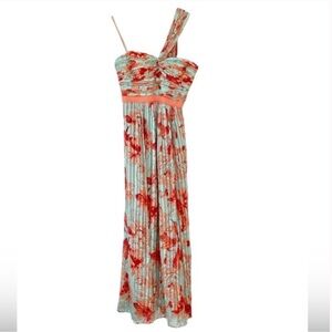 BCBC Silk Hibiscus Print Size 0 Flowy Maxi Dress, Wedding & Formal Event Dress